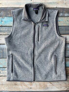 Patagonia Better Sweater Vest 25882 A22 Heather Gray Full-Zip Mens Large